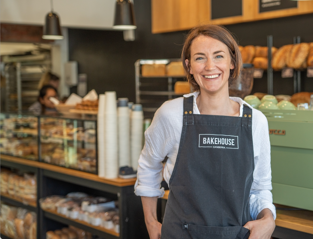 Wholesale coffee partner standing in bakery cafe
