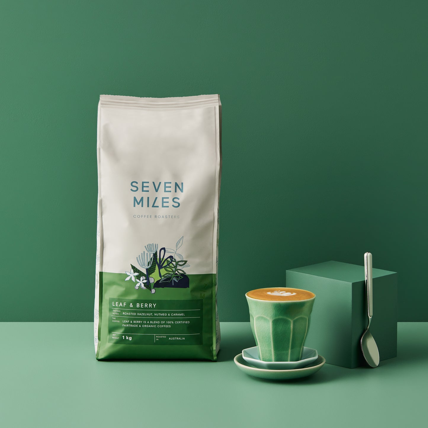 Leaf & Berry is a blend of 100% certified Fairtrade and organic coffees. Our roaster uses a light/medium roast profile to reveal the delicate citrus notes with sweet caramel and hazelnut characteristics of these coffees. 
