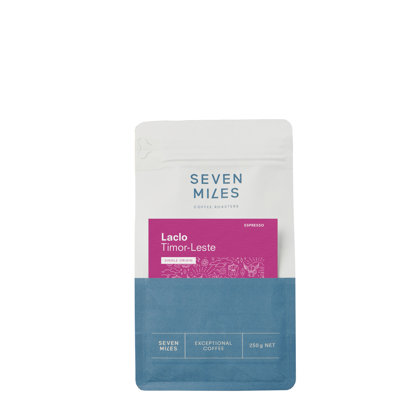 Timor-Leste Laclo Natural - Espresso 250g bag by Seven Miles