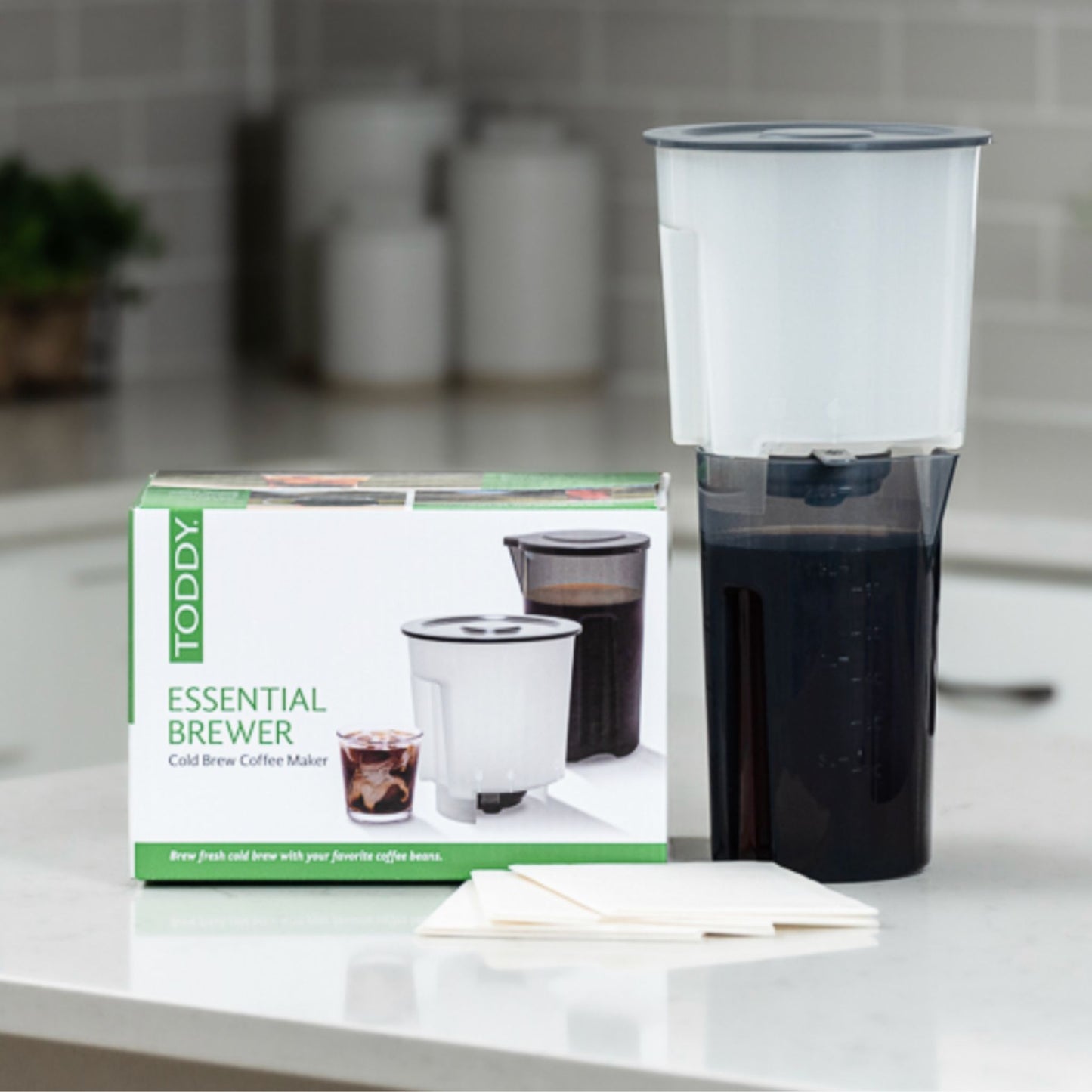 The Toddy® Essential Brewer is a durable, nonelectric cold brew coffee maker that enables even those who are new to cold brew to enjoy cafe-quality refreshment.