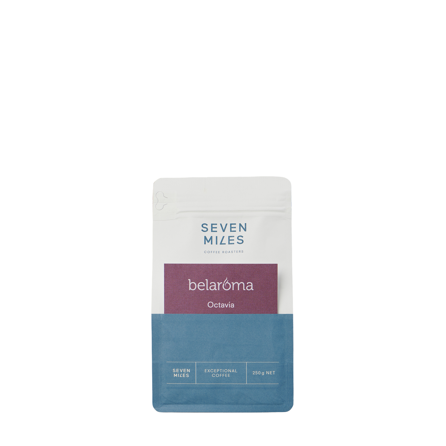 Seven Miles Octavia 250g is a light/medium roast of outstanding complexity and smoothness. It is a blend characterised by milk-chocolate sweetness and clean acidity, combined with notes of creamy malt.