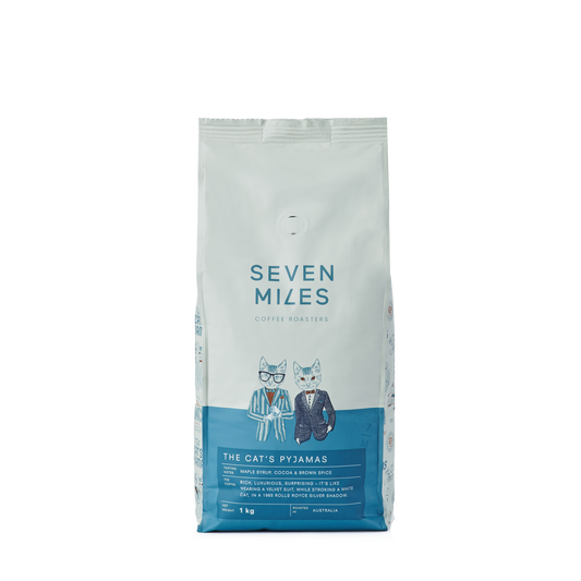 The Seven Miles Cat's Pyjamas 250g coffee bag