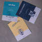 Blend Cards of each: Goldilocks coffee blend, All Day Half Caff blend, and The Cat's Pyjamas coffee blend. 