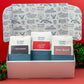A Christmas sampler pack from Seven Miles Coffee Roasters, the perfect gift for coffee lovers, containing 3 x 250 GR bags; The Catt's Pyjamas, Bear and The beard and the limited edition The Christmas Blend