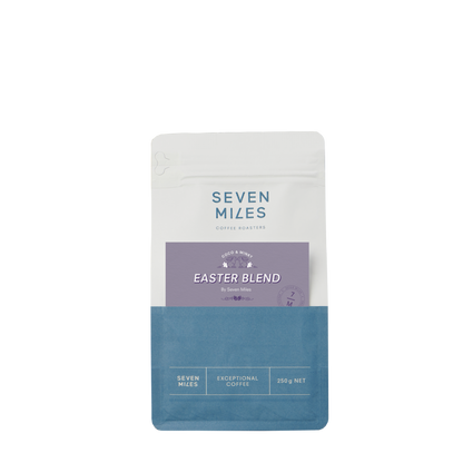 Easter limited-release coffee blend with notes of milk chocolate, caramel and macadamia nut.