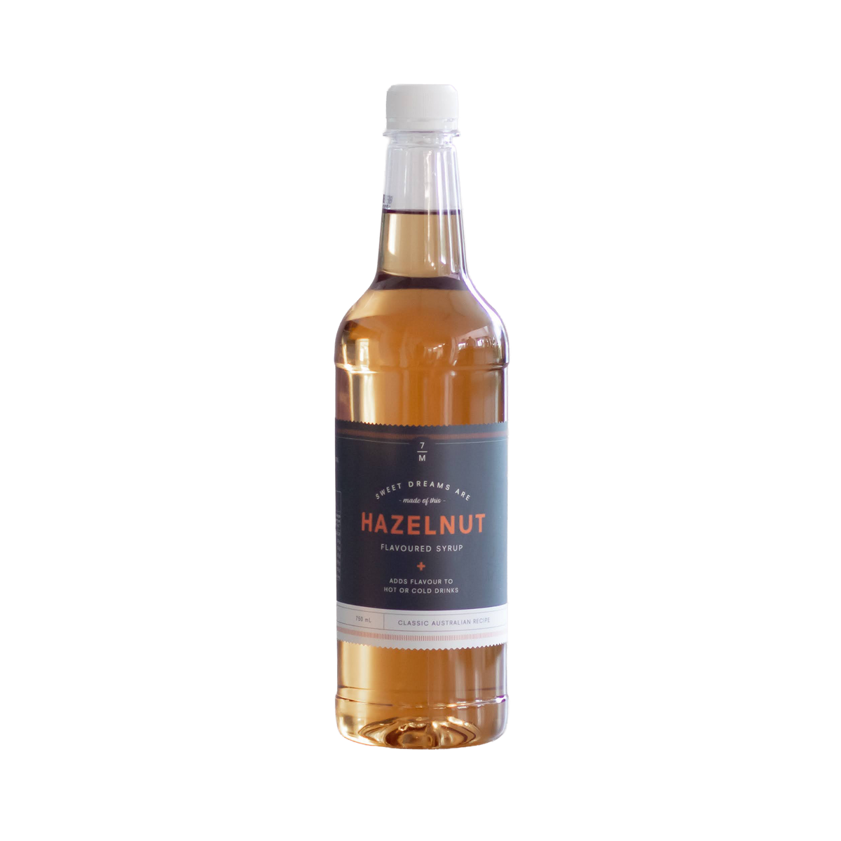 Seven Miles Hazelnut Flavoured Syrup 750ml bottle