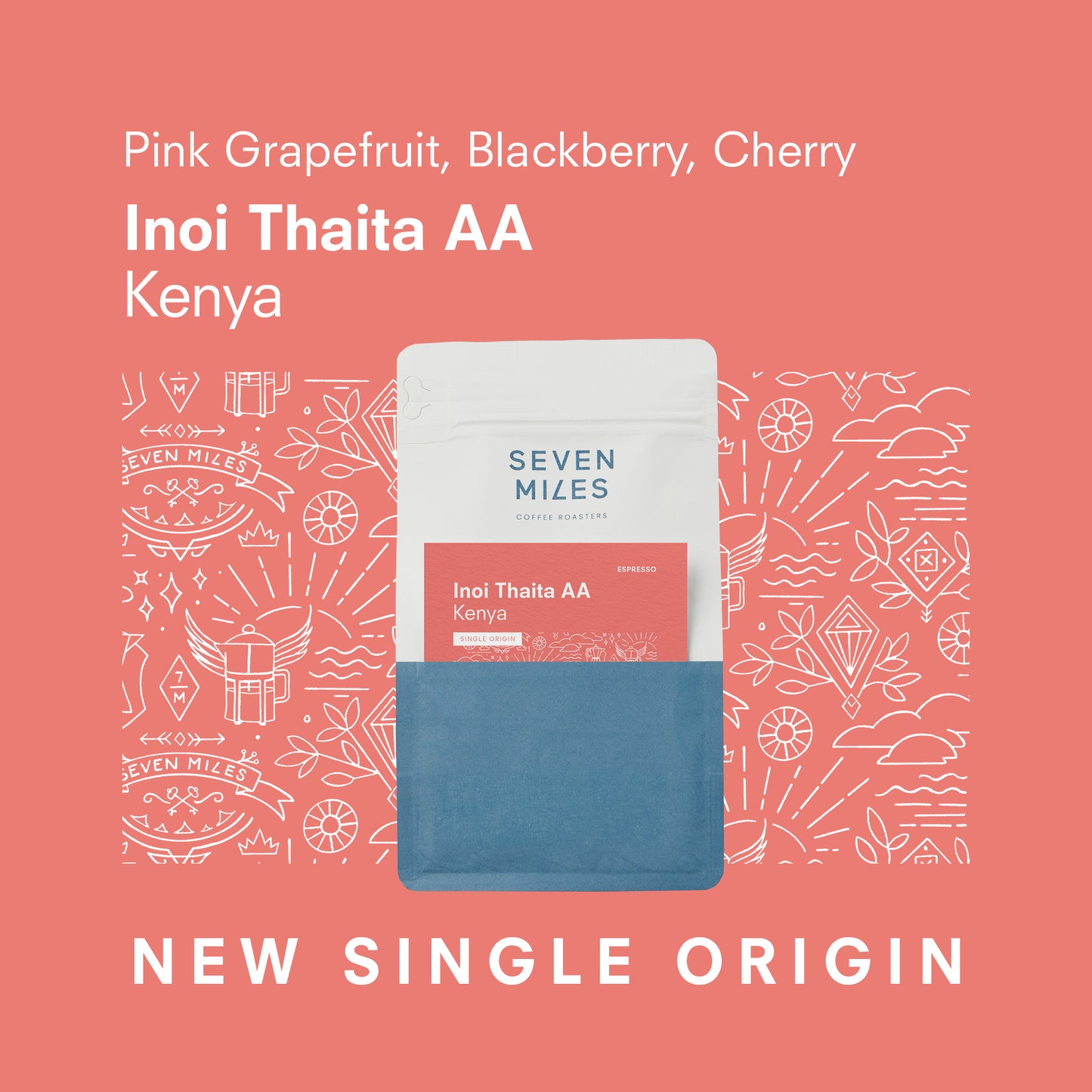Seven Miles Single Origin Kenyan Inoi Thaita AA