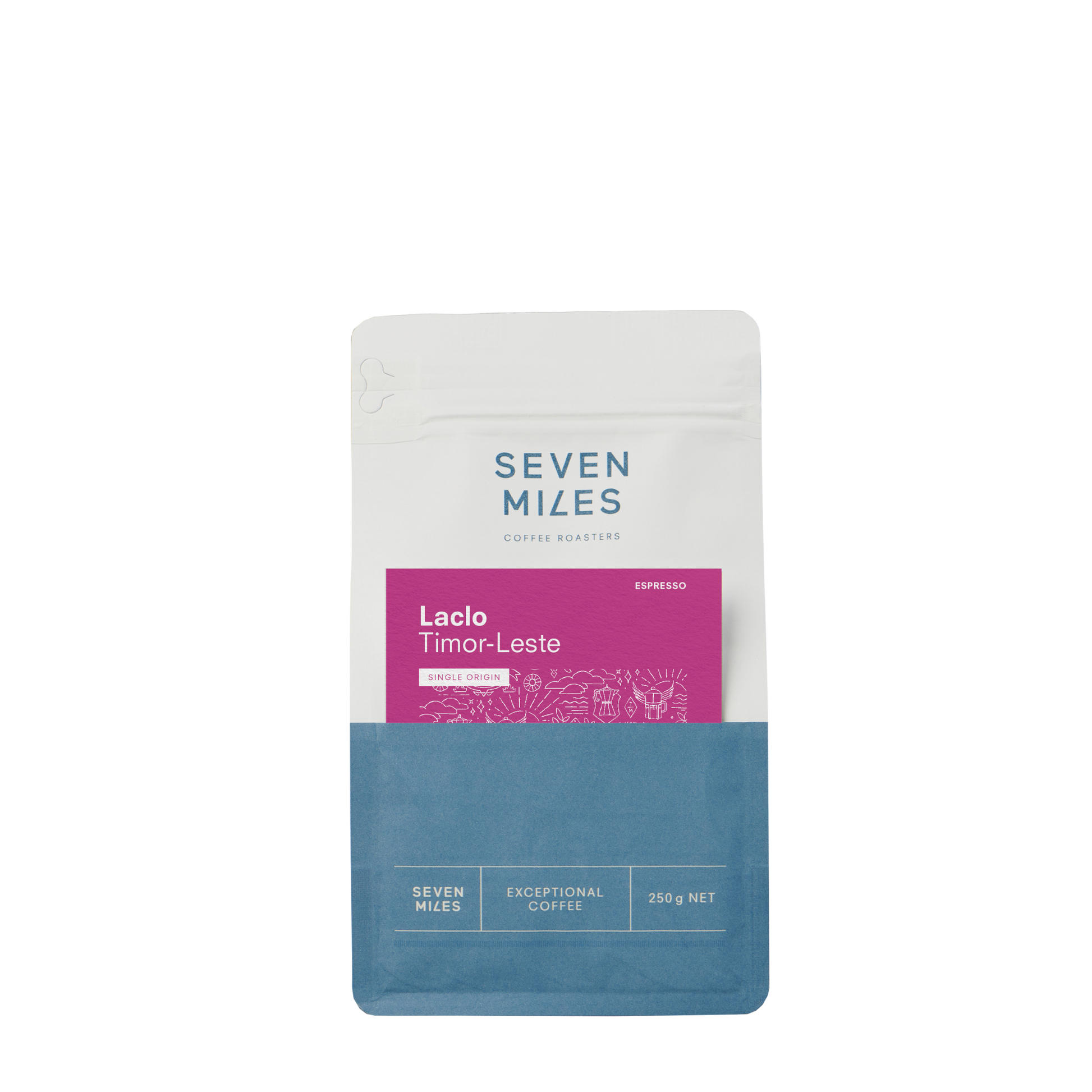 Timor-Leste Laclo Natural - Espresso 250g bag by Seven Miles
