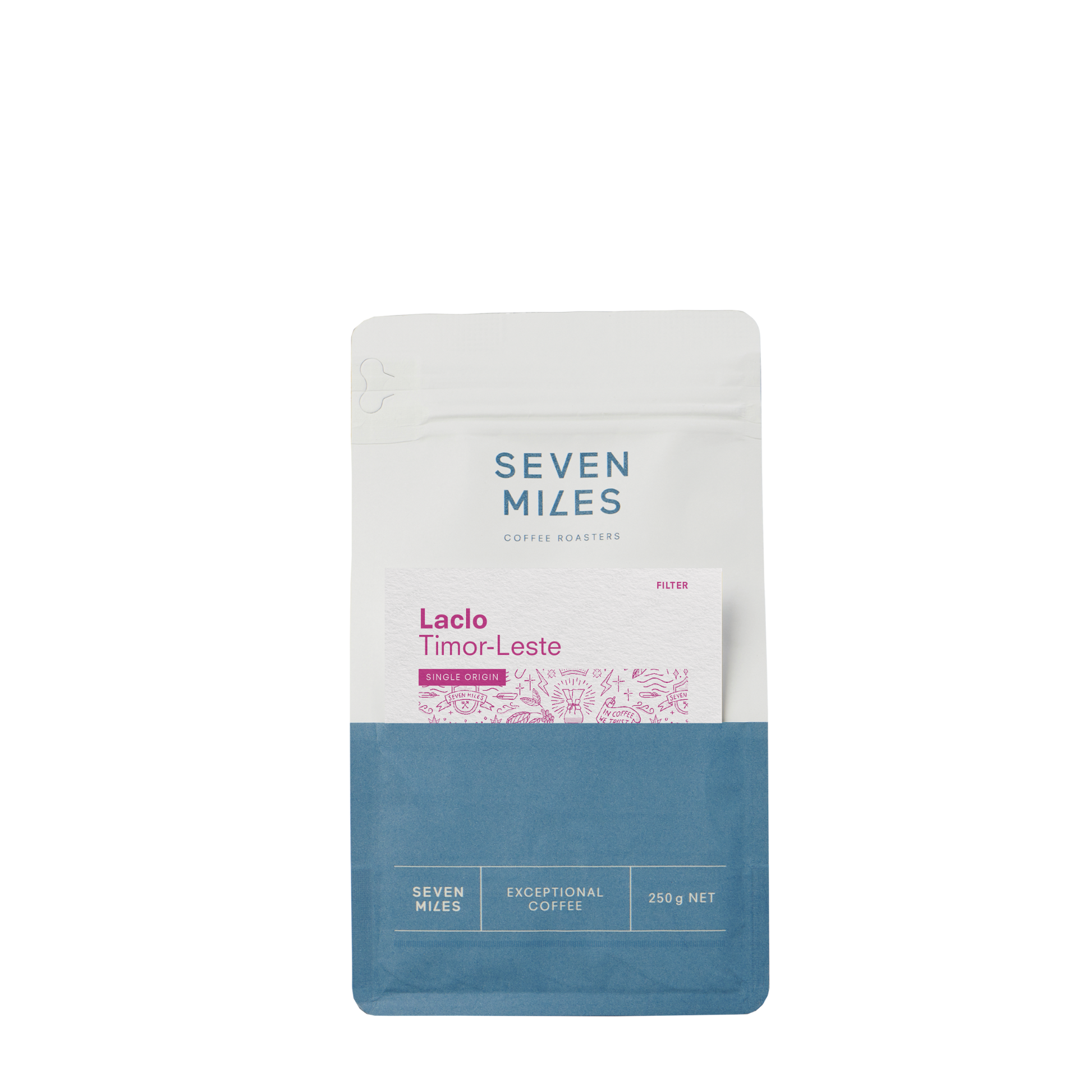 Timor-Leste Laclo Natural - Filter 250g bag by Seven Miles