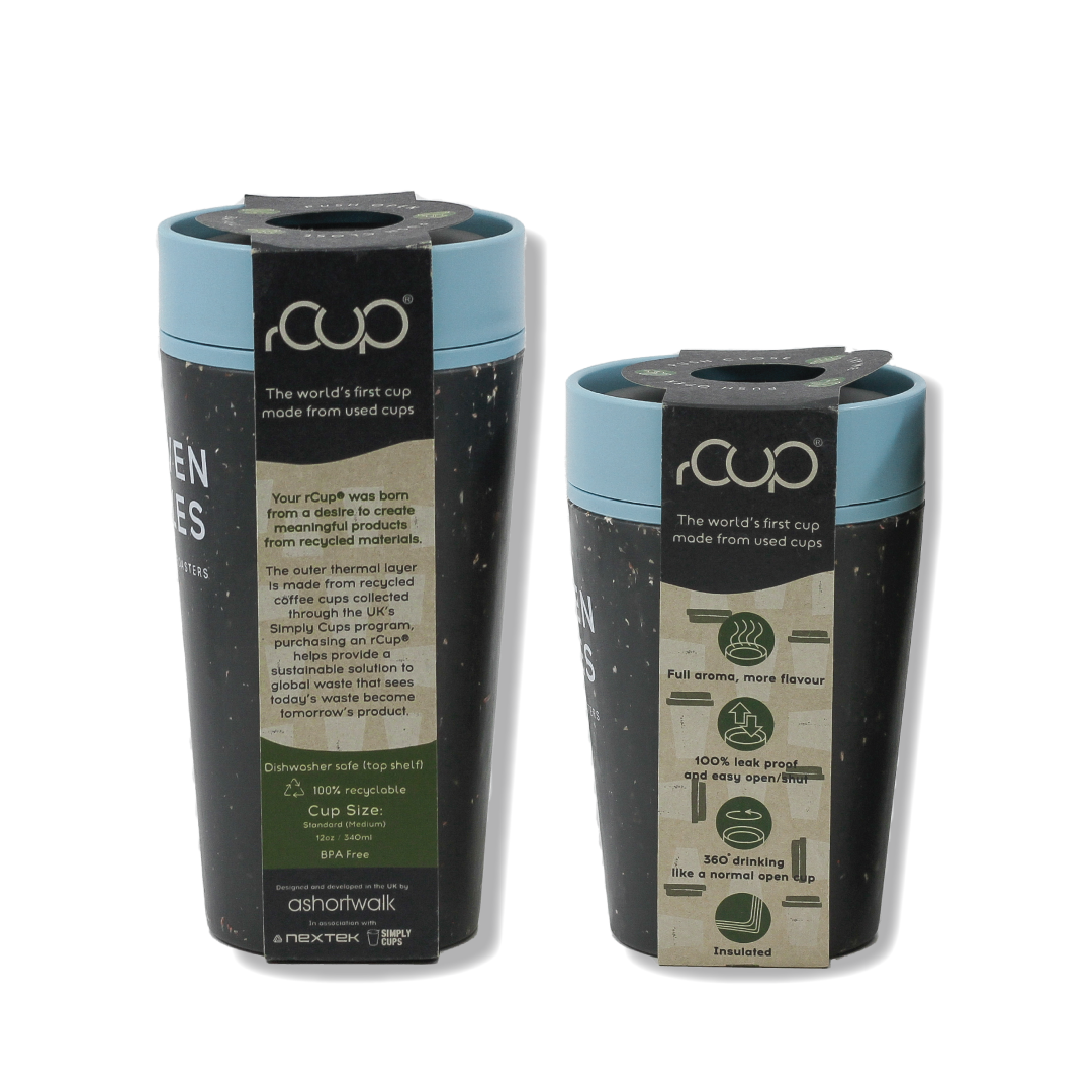 world's first reusable coffee cup made from used paper cups – the Seven Miles rCUPs.