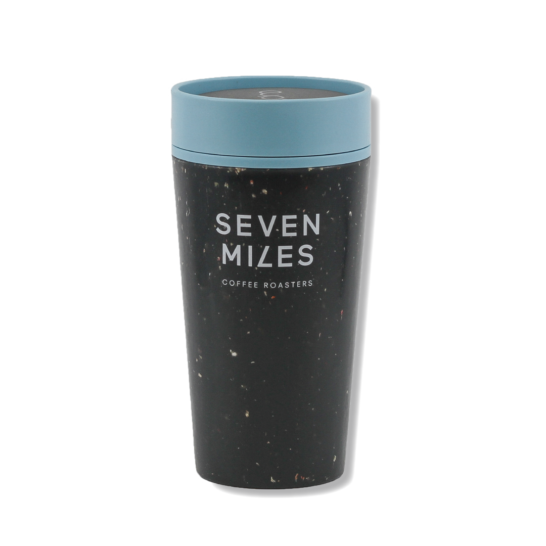 world's first reusable coffee cup made from used paper cups – the Seven Miles rCUPs.