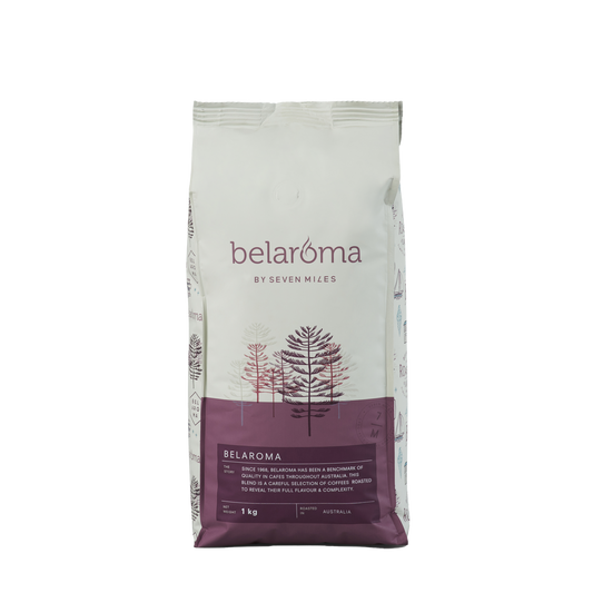 Our Belaroma coffee range consists of four favourite blends: Octavia, No 5, Julius and No 25. Each blend is expertly roasted and blended right here in NSW, Australia with coffees masterfully sourced from the most popular coffee producing countries in the world. Perfect for Latte, Cappuccino, Flat White or just Black.